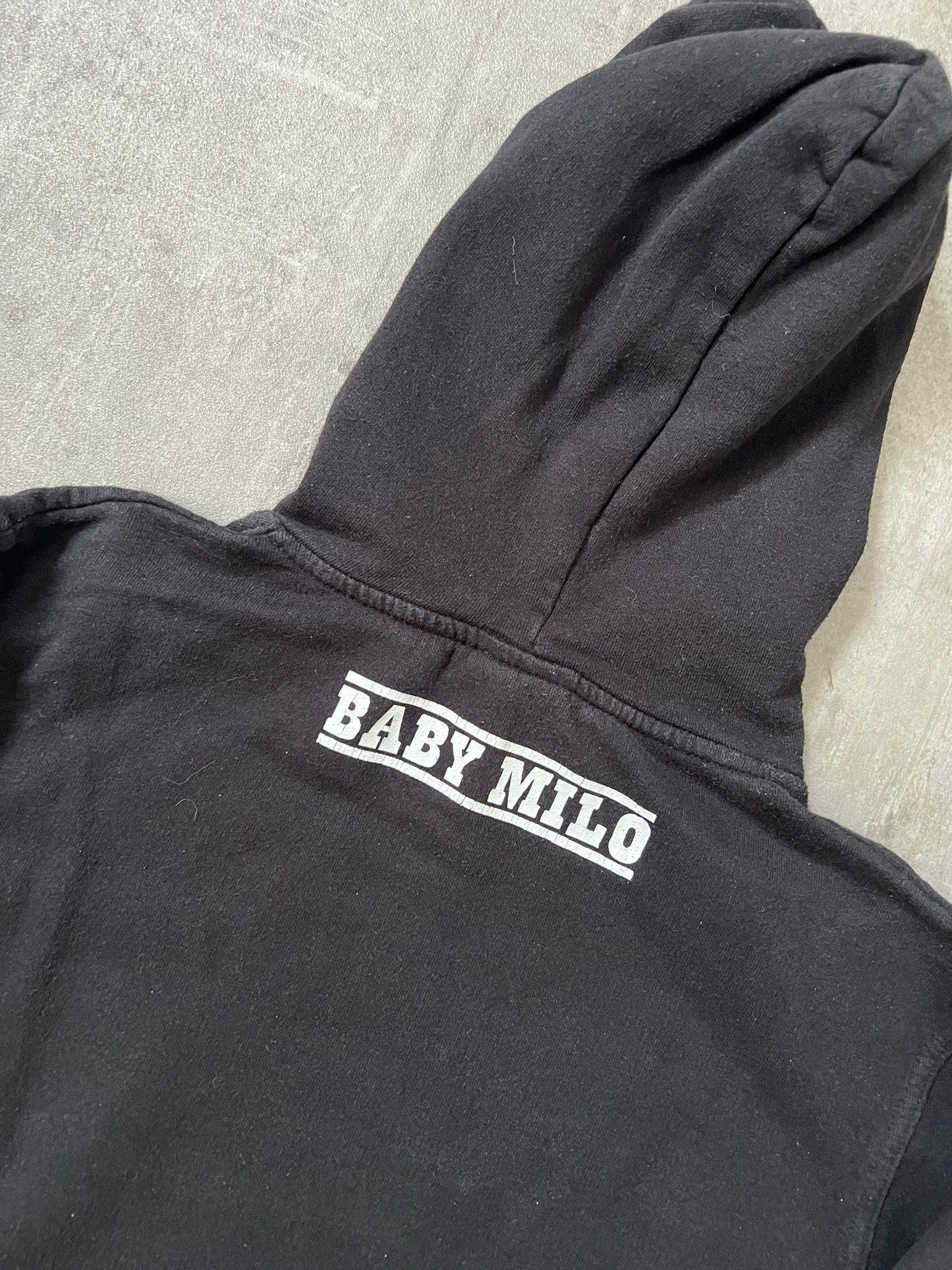 Baby milo hoodie (BLACK)(L)