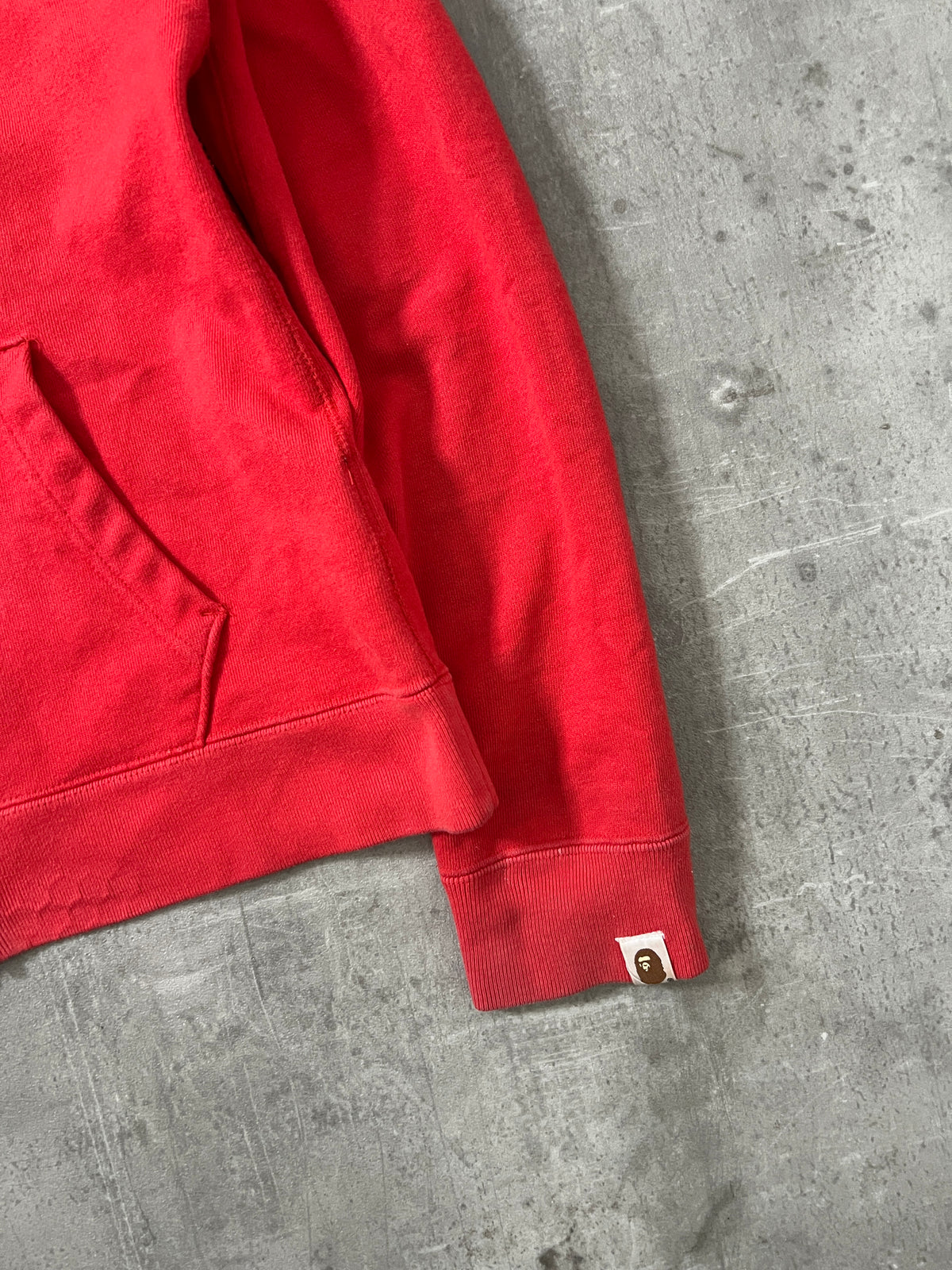 bape classic college fur zipper