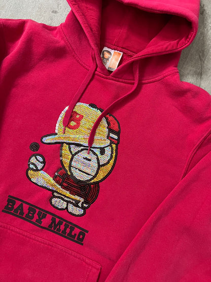 baby milo hoodie (PINK)(XL)