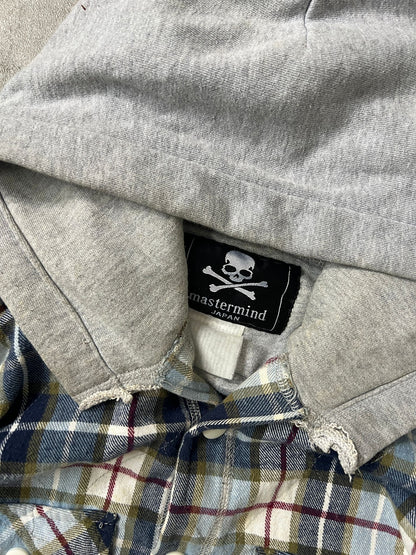 mastermind japan x fragment design plaid hooded jacket (S-M)
