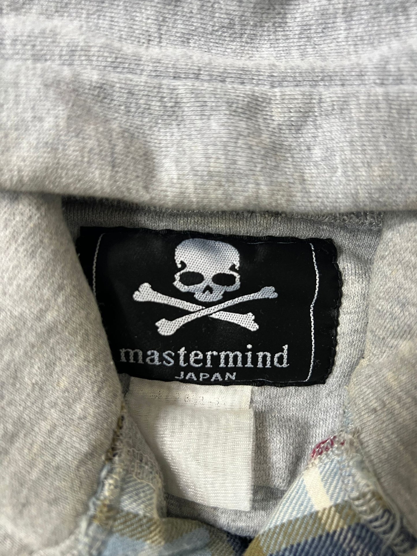 mastermind japan x fragment design plaid hooded jacket (S-M)