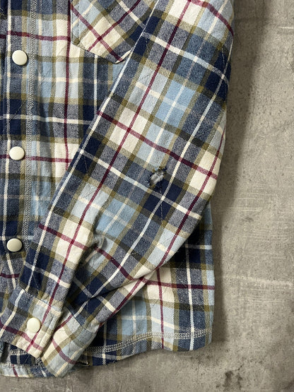 mastermind japan x fragment design plaid hooded jacket (S-M)
