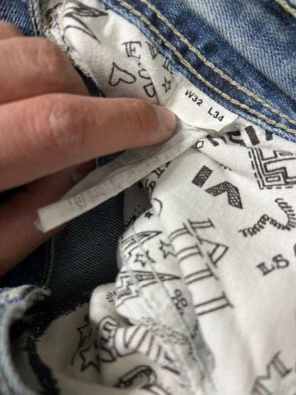 evisu x puma jeans (m)