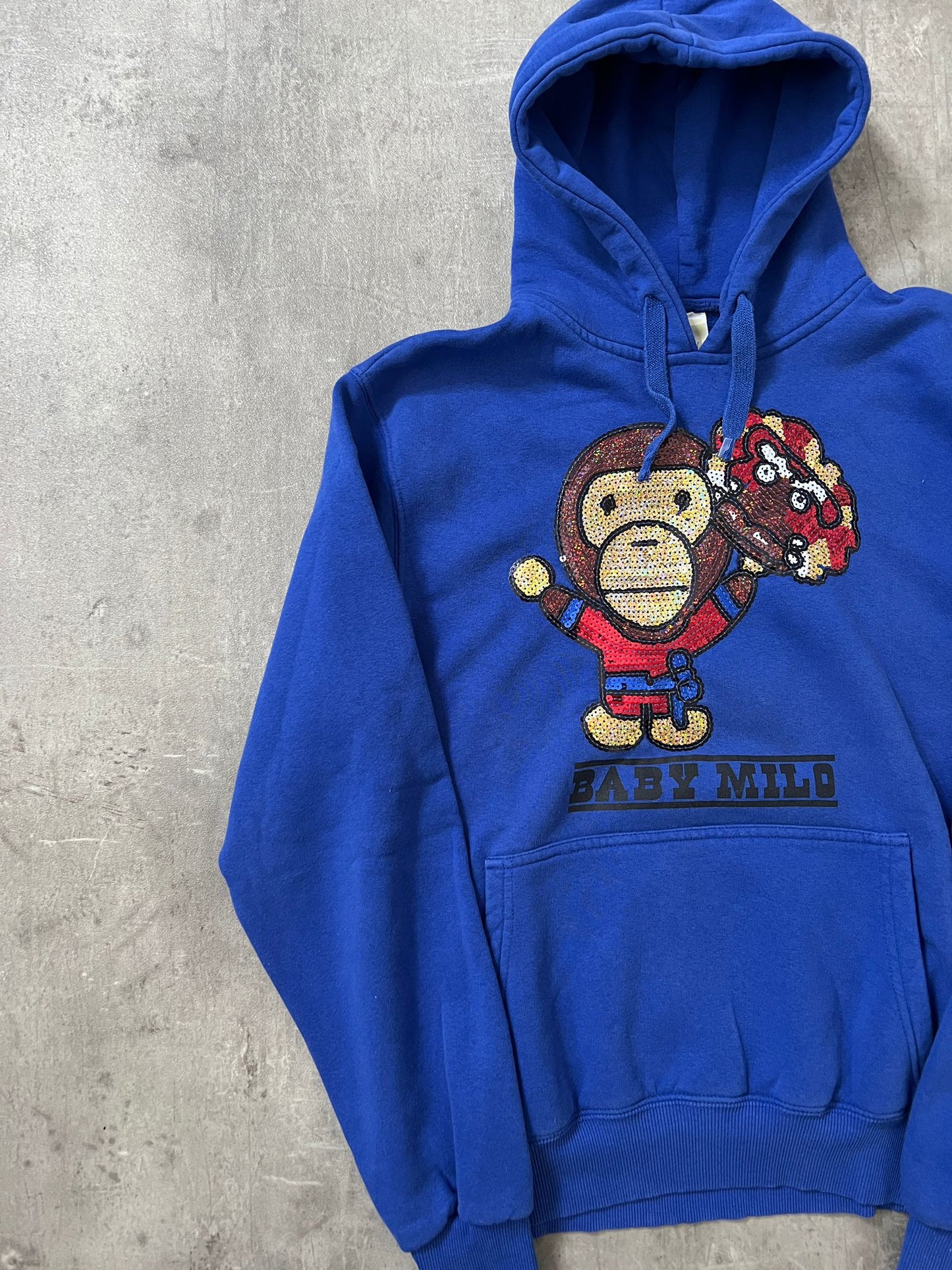 Baby milo hoodie (BLUE)(XL)