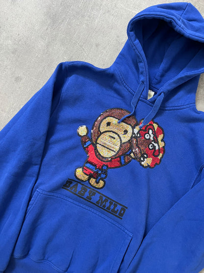 Baby milo hoodie (BLUE)(XL)