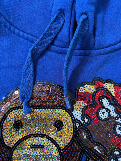 Baby milo hoodie (BLUE)(XL)