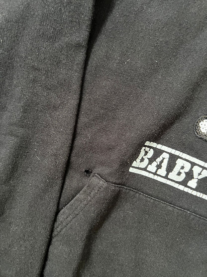 Baby milo hoodie (BLACK)(L)