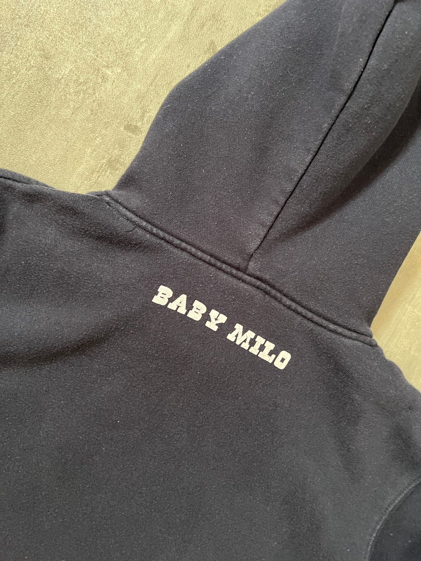 baby milo x mario hoodie (NAVY)(M)