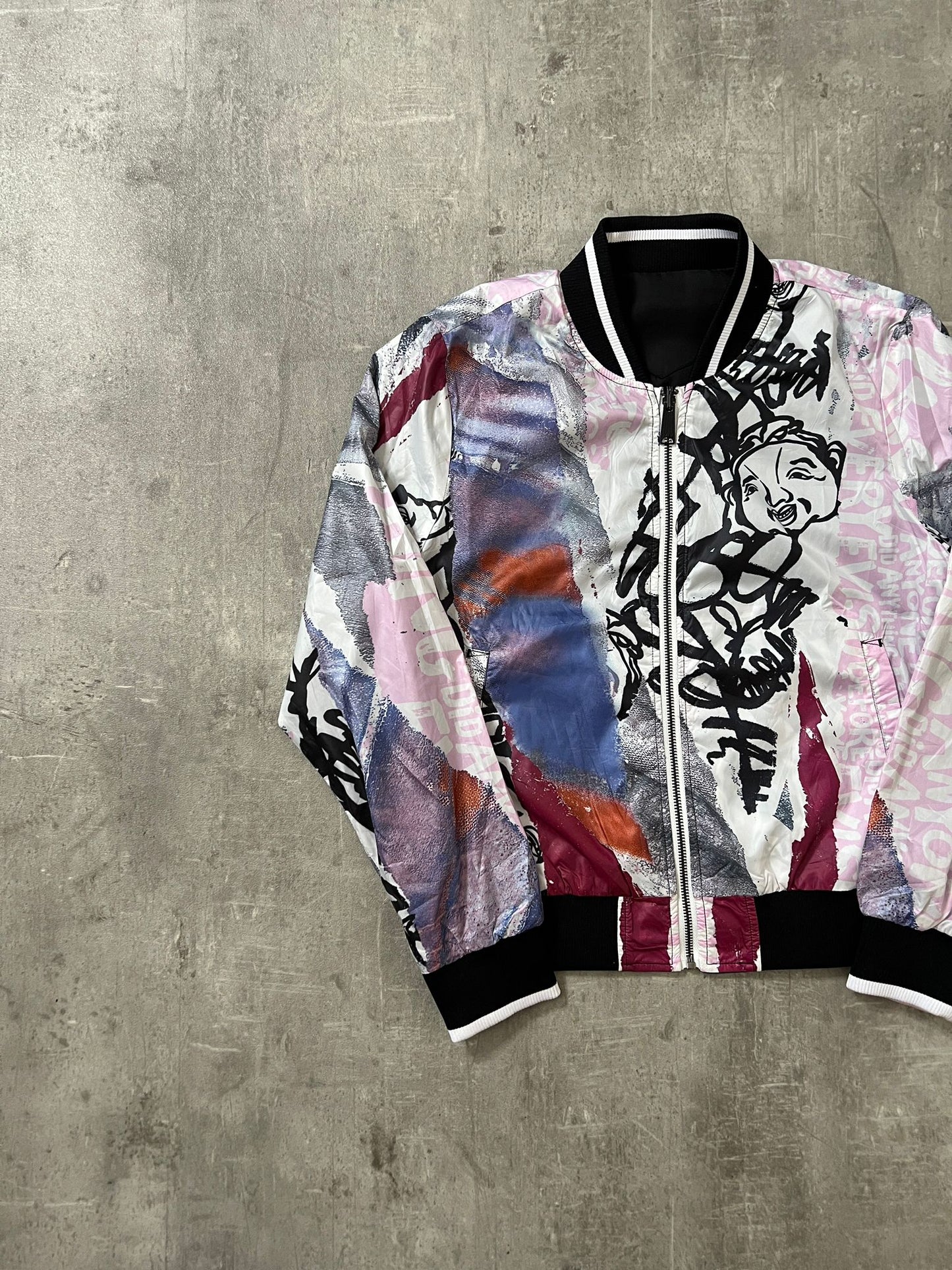 evisu bomber jacket (XS-S)