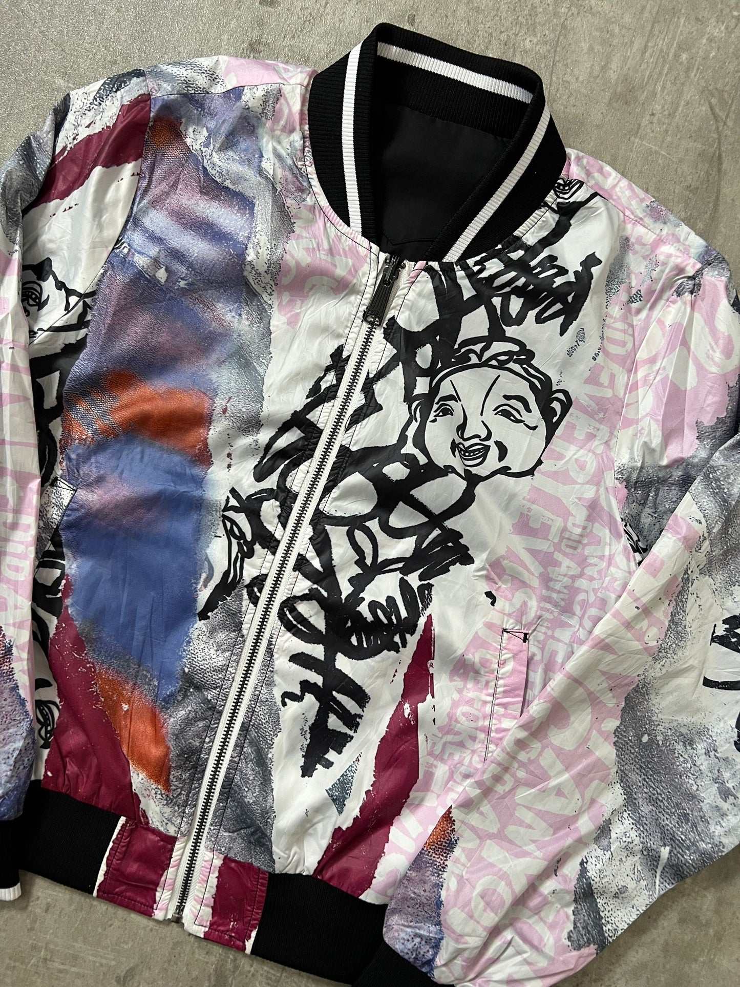 evisu bomber jacket (XS-S)