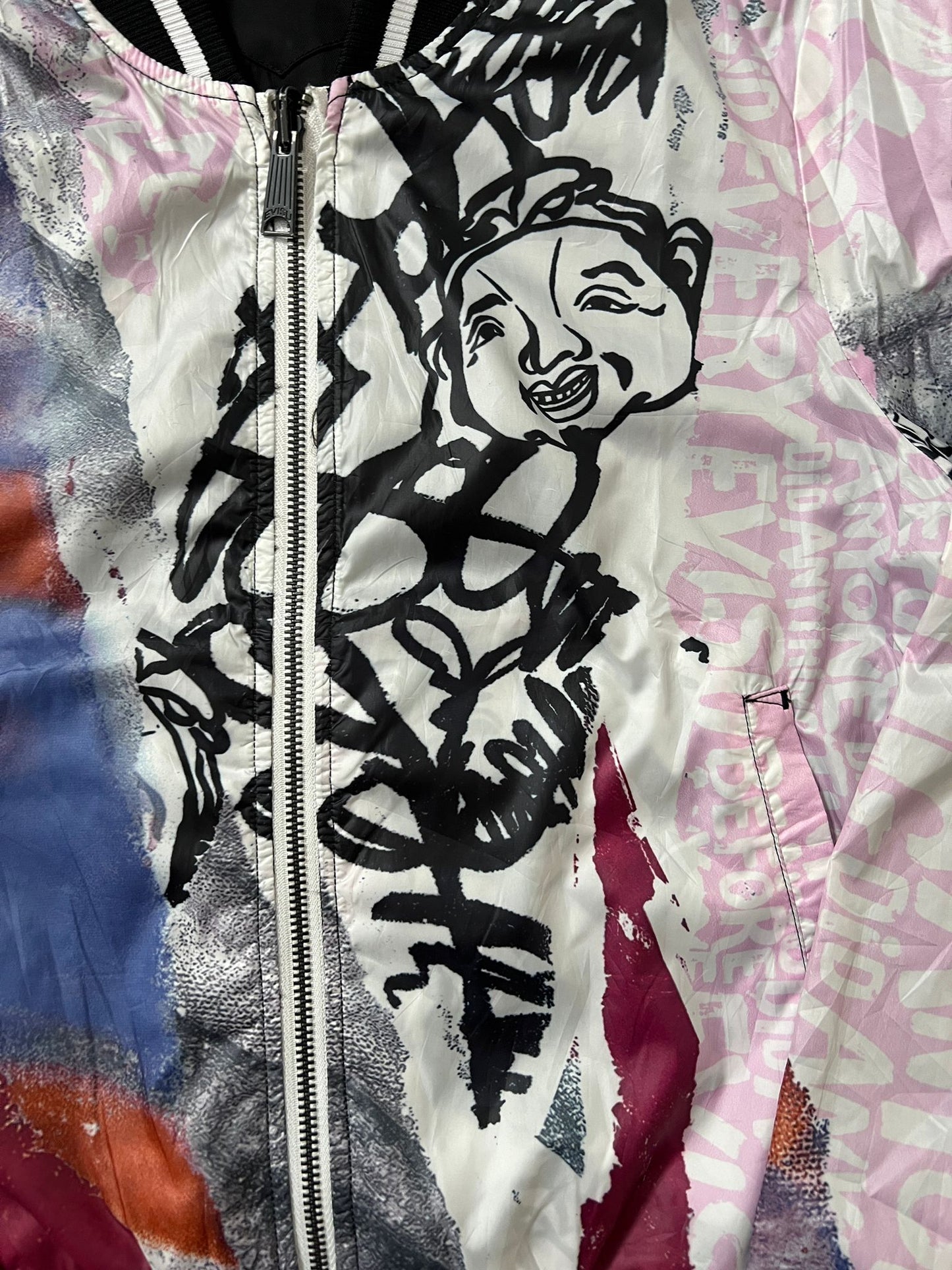 evisu bomber jacket (XS-S)