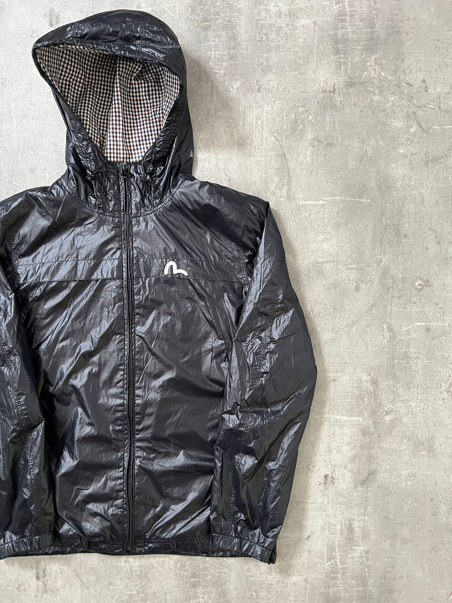 Evisu rain jacket plaid (L)