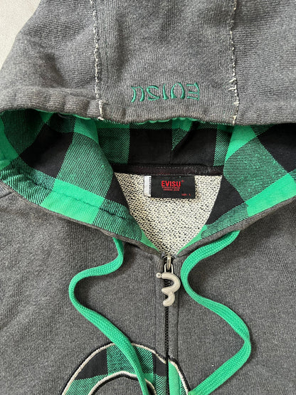 Evisu plaid sweater (L)