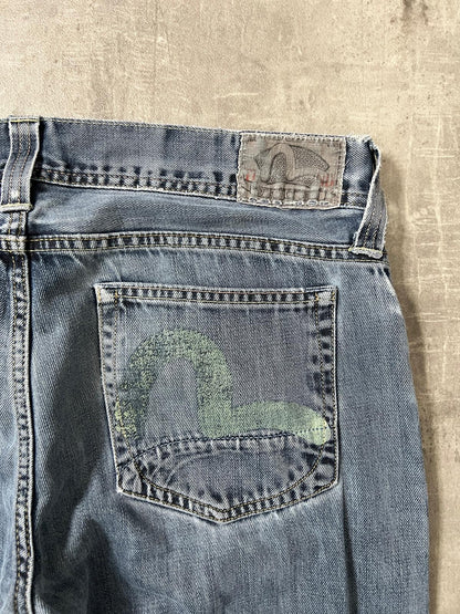 evisu x puma jeans (L)