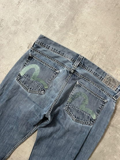 evisu x puma jeans (L)
