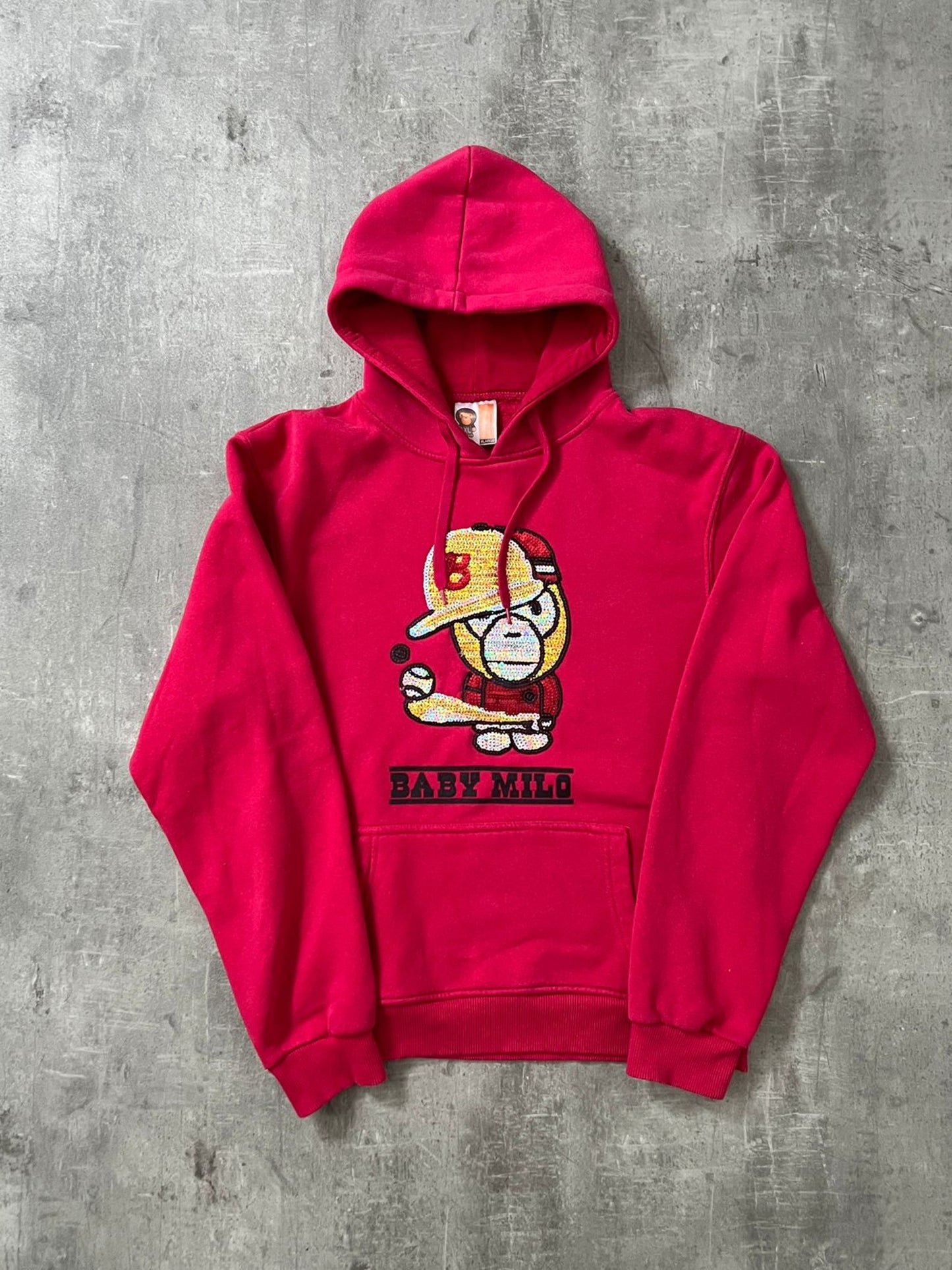 baby milo hoodie (PINK)(XL)