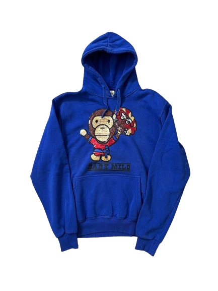 Baby milo hoodie (BLUE)(XL)