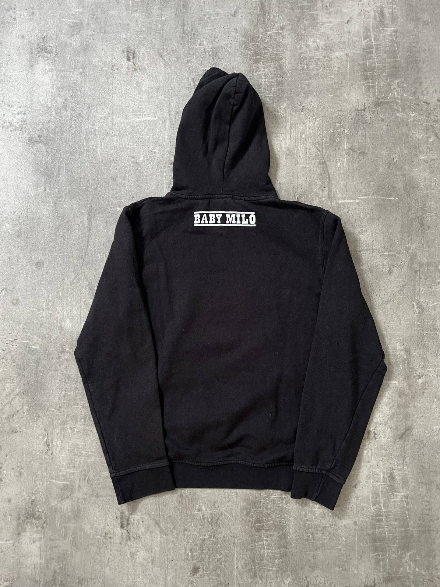 Baby milo hoodie (BLACK)(L)