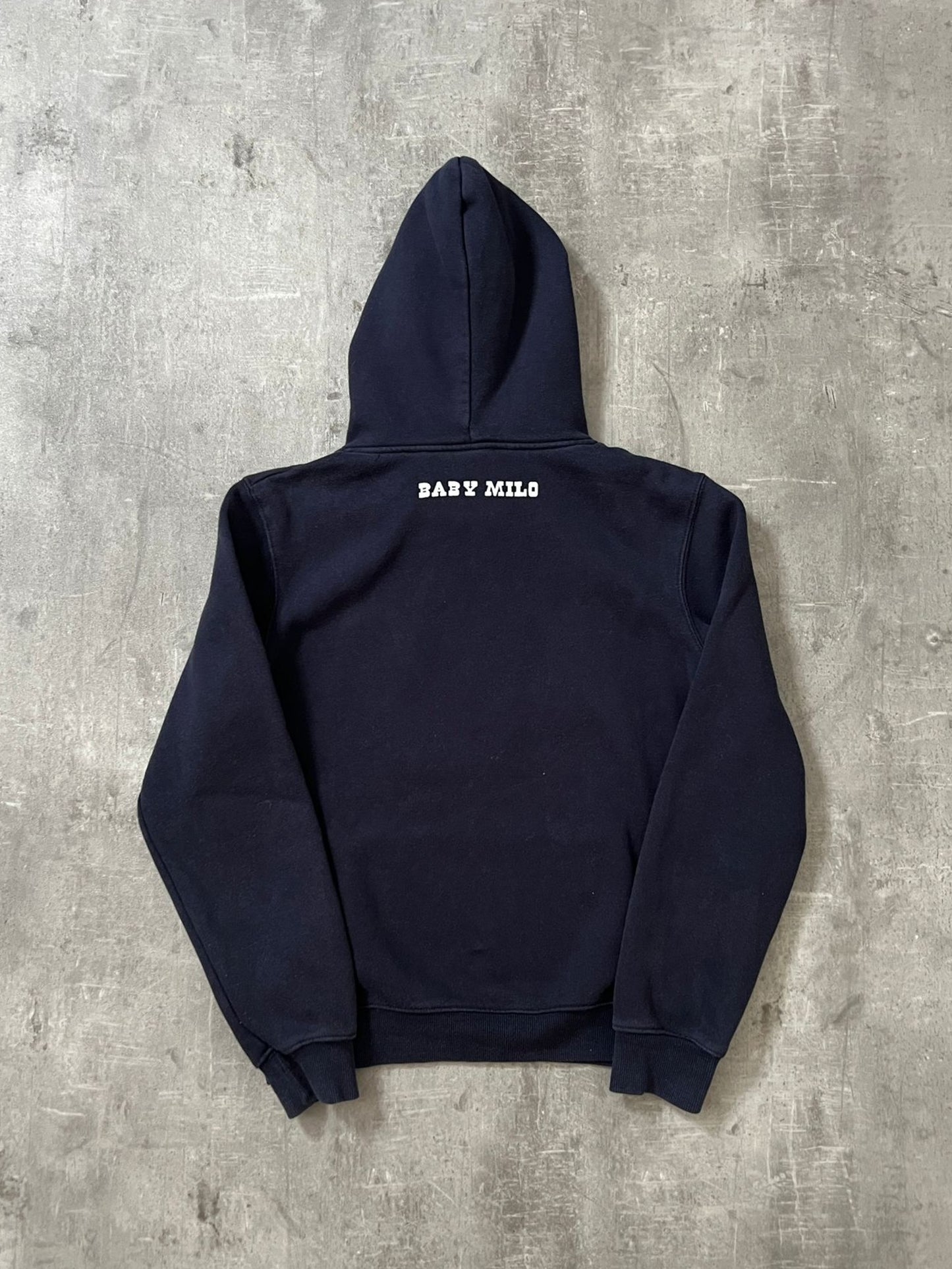 baby milo x mario hoodie (NAVY)(M)