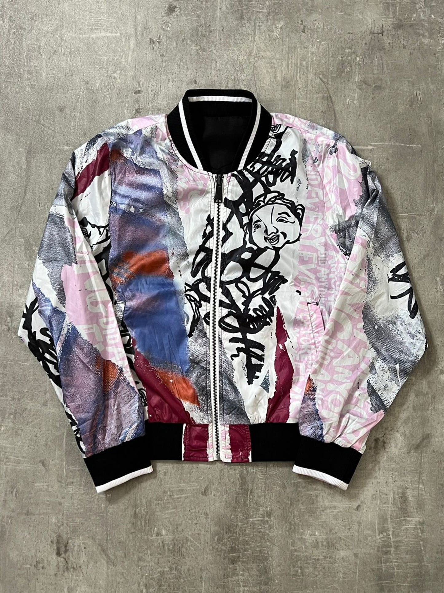 evisu bomber jacket (XS-S)