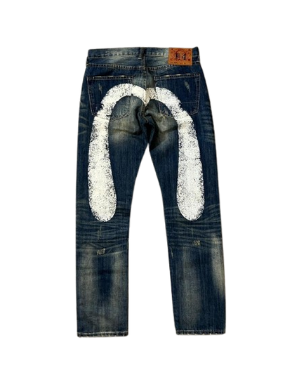Evisu jeans daicock big logo (M)