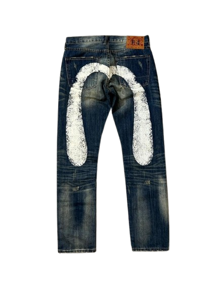 Evisu jeans daicock big logo (M)