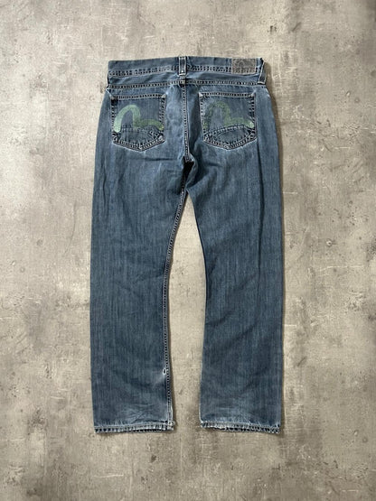 evisu x puma jeans (L)